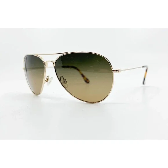 Maui Jim Japan Mavericks MJ-264-16 Gold Metal Sunglasses 61-14-137 9979